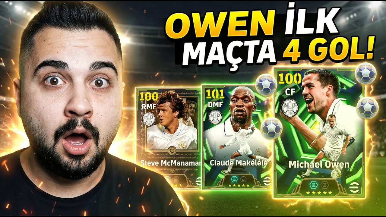 OHA! OWEN İLK MAÇINDA 4 GOL!! 😱 107 MAKALELE, 106 OWEN & MCMANAMAN TOP AÇILIMI + DENEME!
