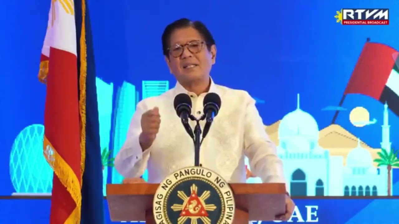TALUMPATI NI PANGULONG FERDINAND MARCOS JR SA HARAP NG MGA FILIPINO SA UNTED ARAB EMIRATES