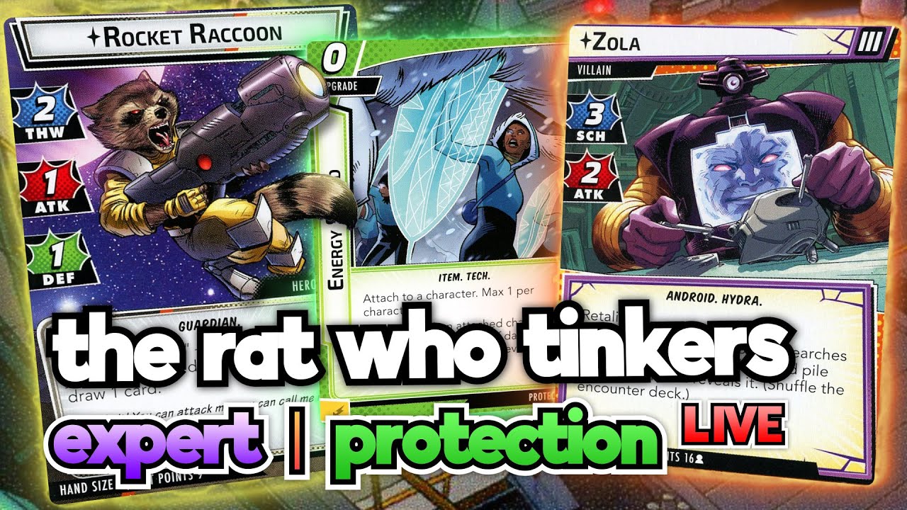 The Rat Who Tinkers - Rocket Raccoon Protection vs. Zola - Marvel Champions