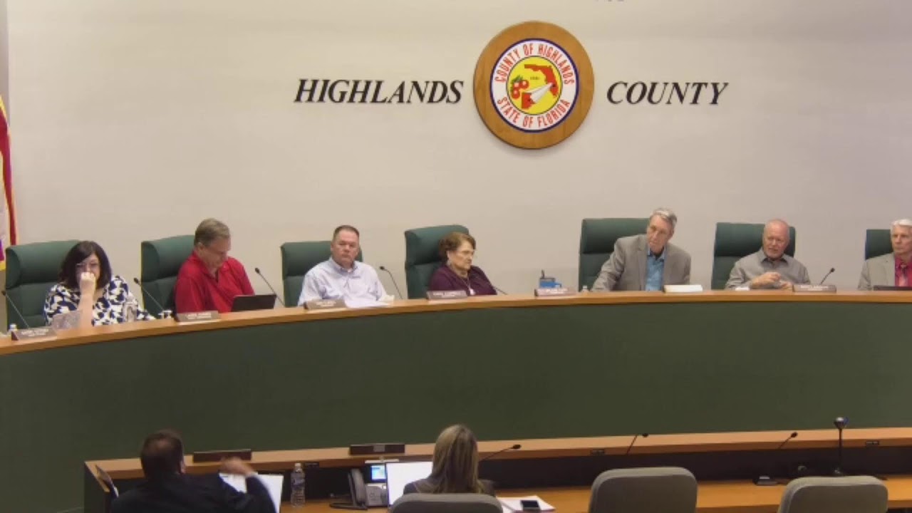 2/17/26 Highlands County Board of County Commissioners regular meeting Live Stream