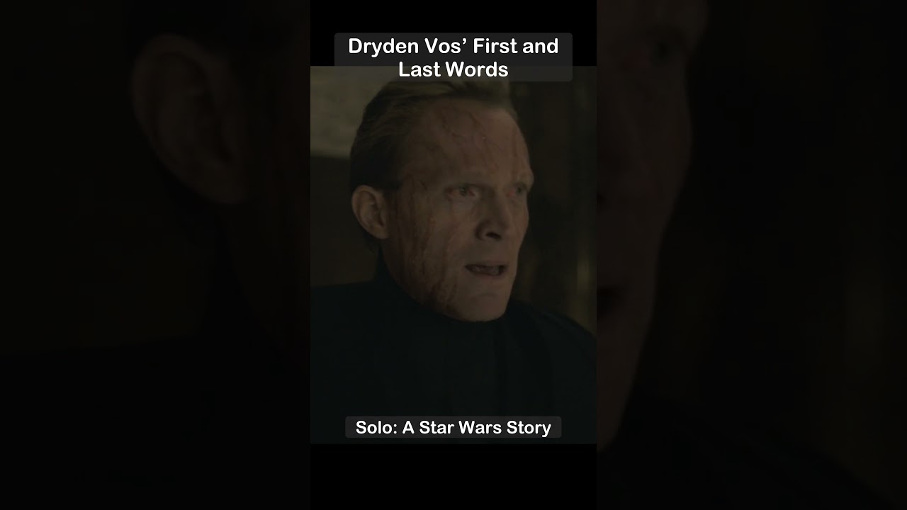 Dryden Vos&rsquo; First and Last Words