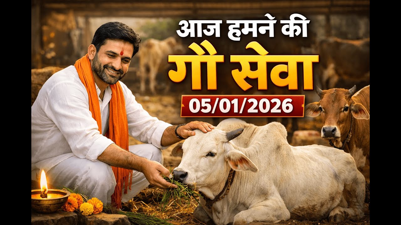 AAJ HAMNE KI GAU SEVA 05/01/2026 #live #dharma #livestream #shorts #gauseva #viralvideo #khatushyam