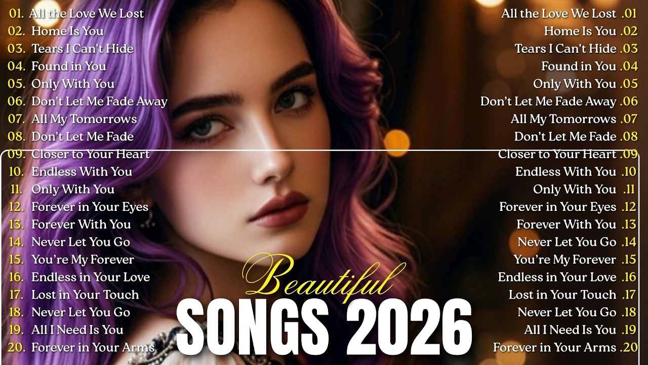 Emotional English Love Songs 🌙 | Gentle Romantic Music for Quiet Nights