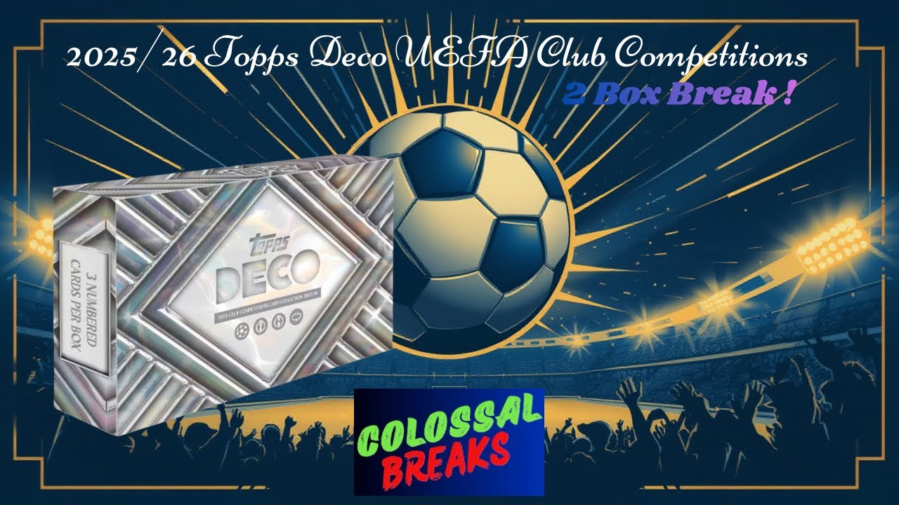 Распаковка коробки Topps DECO UEFA Club Competitions 2 сезона 2025/26 #распаковка #футбол #topps