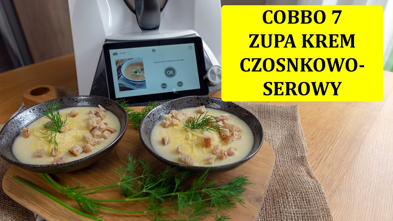 Zupa krem czosnkowo-serowy - robot kuchenny COBBO
