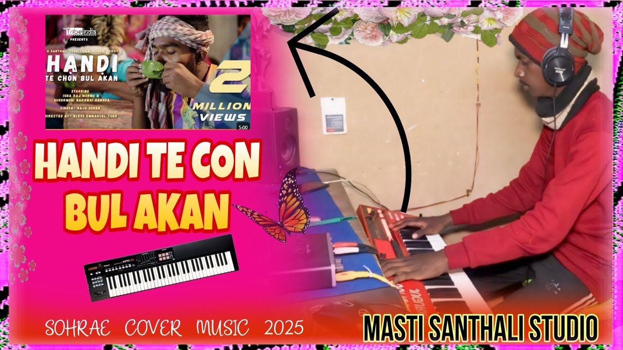 Handi te Con Bul Akan //Santhali Sohrae Cover Music 2025//Masti Santhali Studio