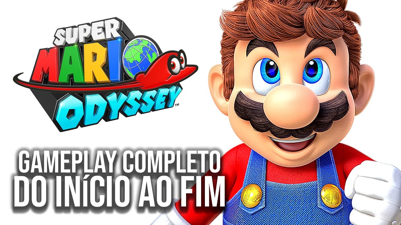 SUPER MARIO ODYSSEY - Gameplay COMPLETO, do Início ao Fim!!! | Nintendo Switch