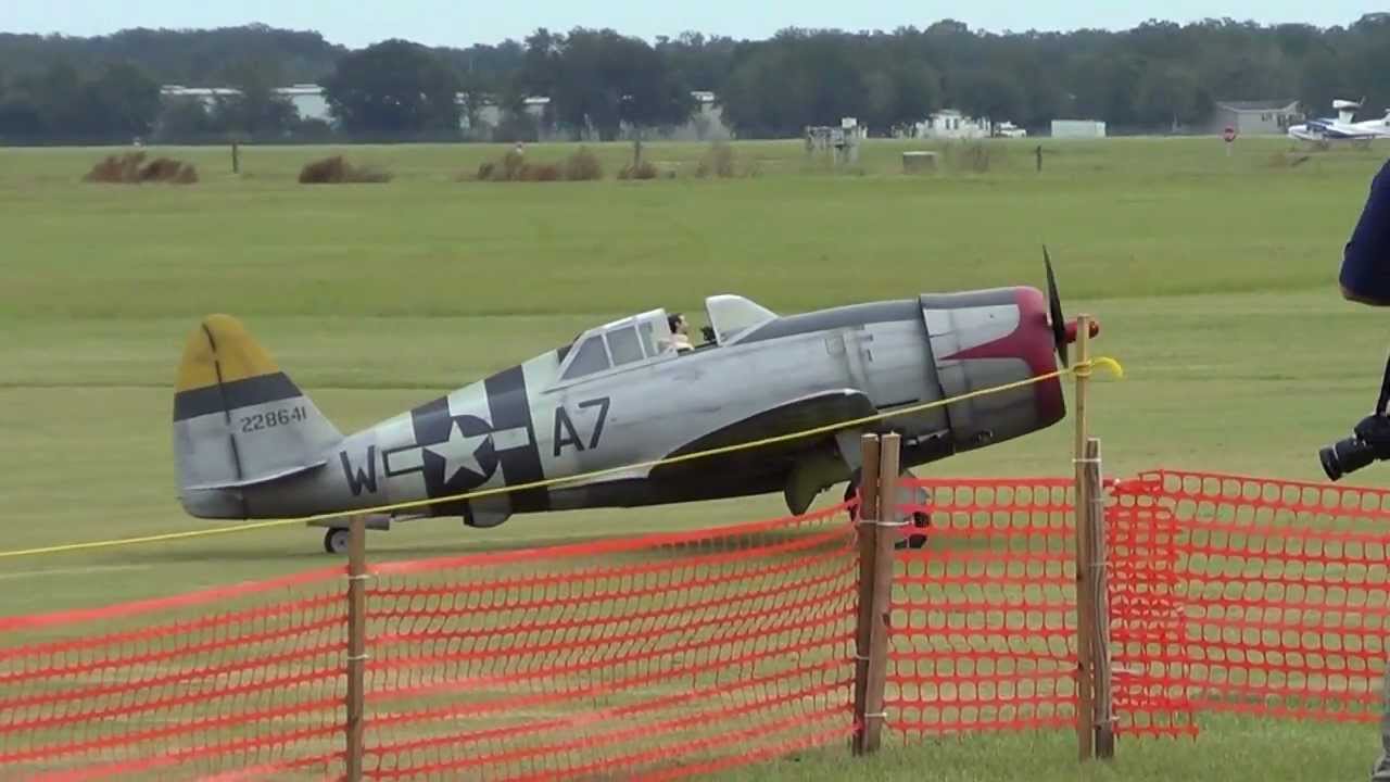 r. c. P-47 morning flight at MonsterPlanes 2012