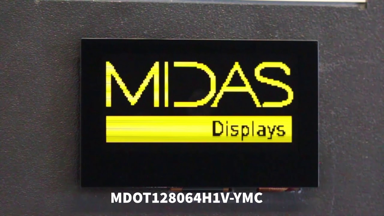 Capacitive Touch Screen OLED Demo - Midas Displays