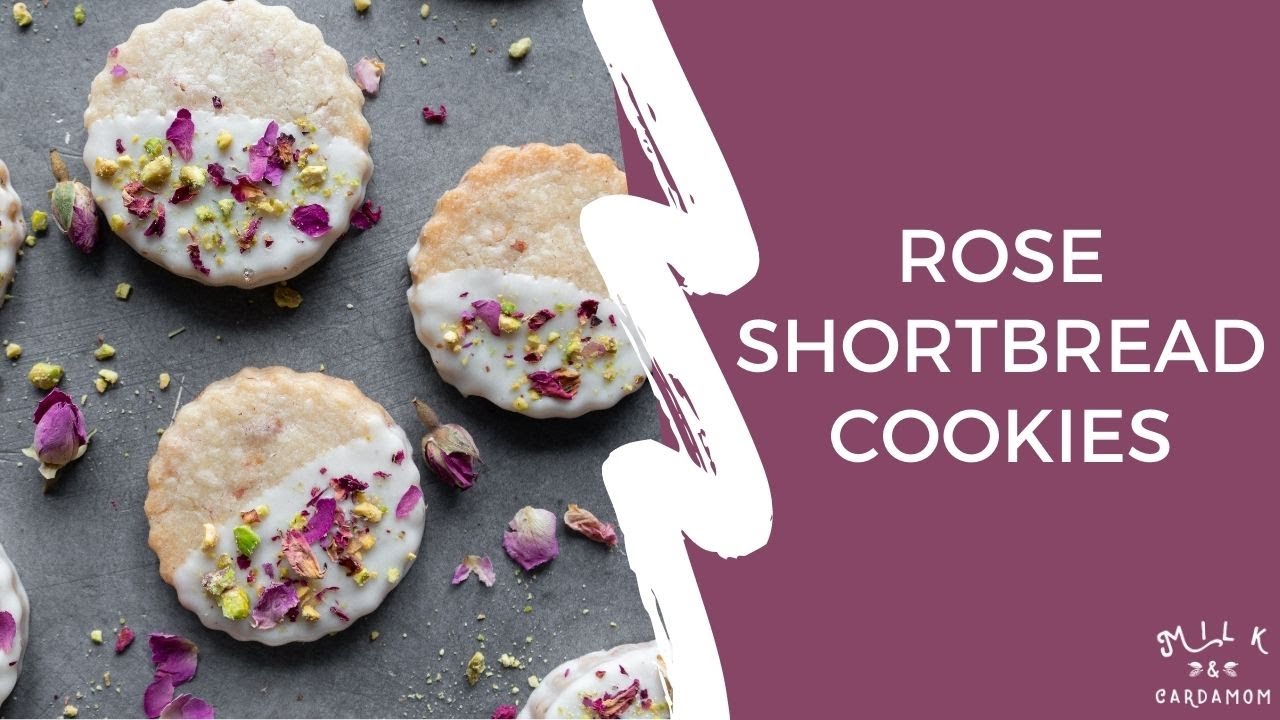 Rose Shortbread Cookies