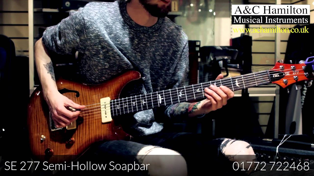 PRS SE 277 Semi-Hollow Soapbar/Baritone
