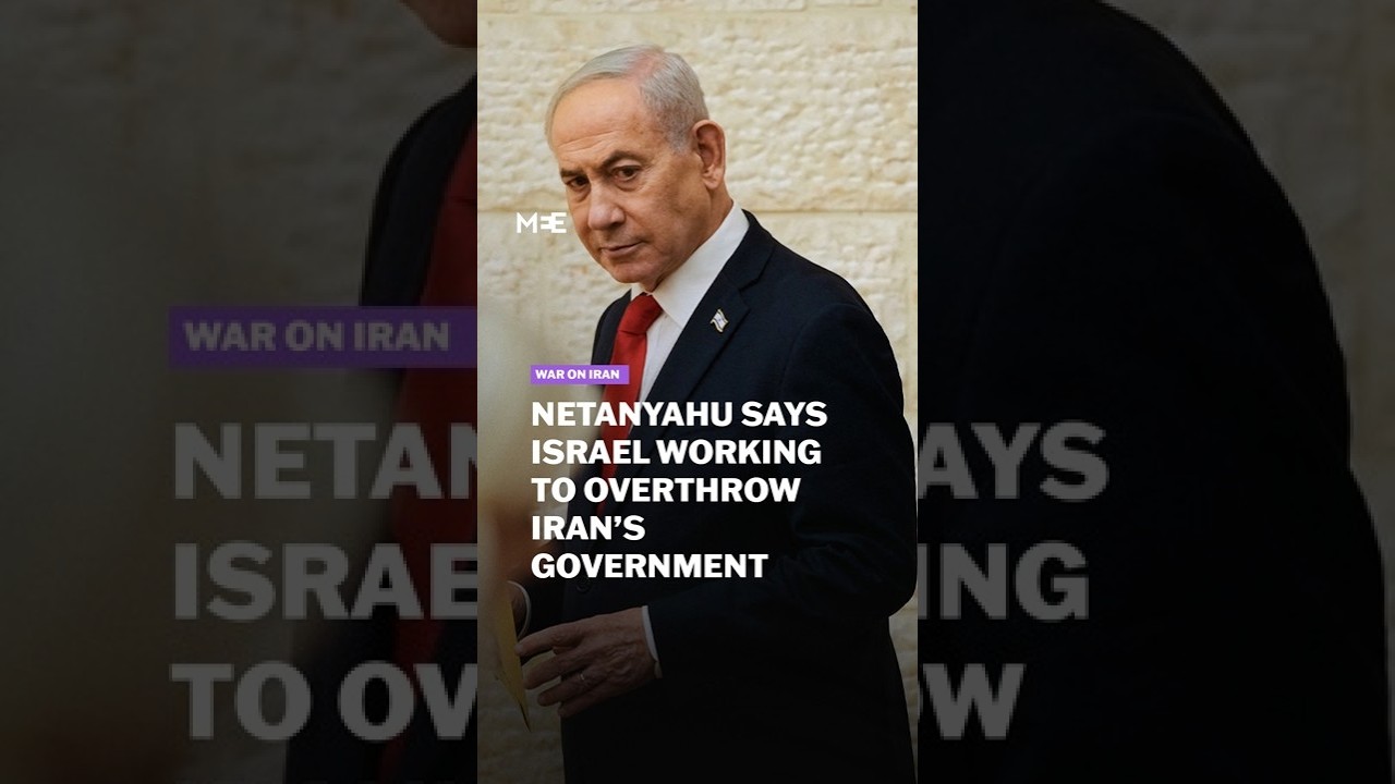 Netanyahu says Israel working to overthrow Iran&rsquo;s government