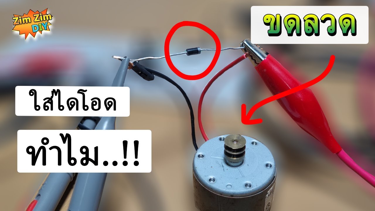 ทำไม..!! ต้องใส่ไดโอด ขนานกับ  ขดลวด , รีเลย์ , มอเตอร์  ????