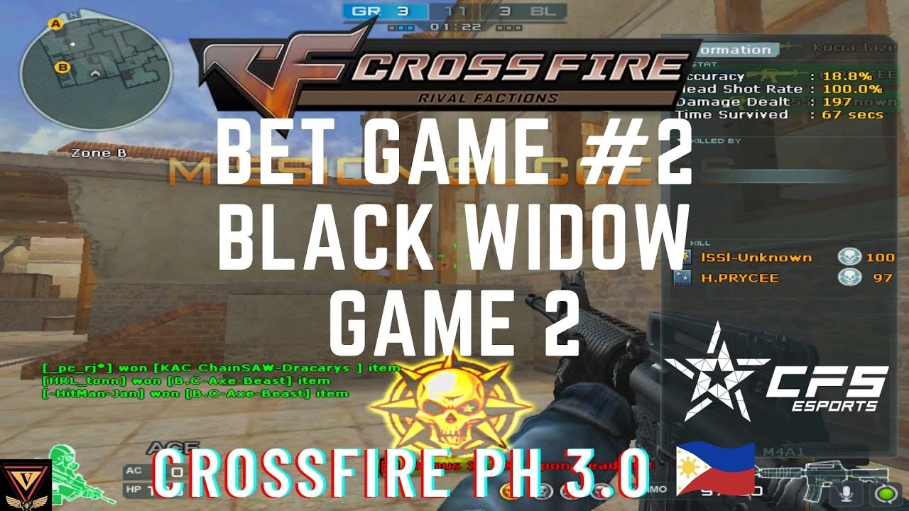 CrossFire 3.0 PH - 3v3 Pustahan [Black Widow Game 2] BetGame #2