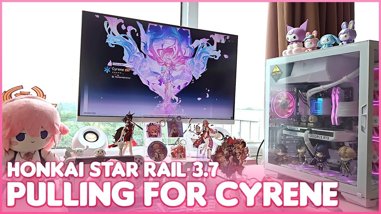 ♡ Pulling for Cyrene and her light cone ♡ Honkai Star Rail 3.7 (HSR) cozy gaming on PC