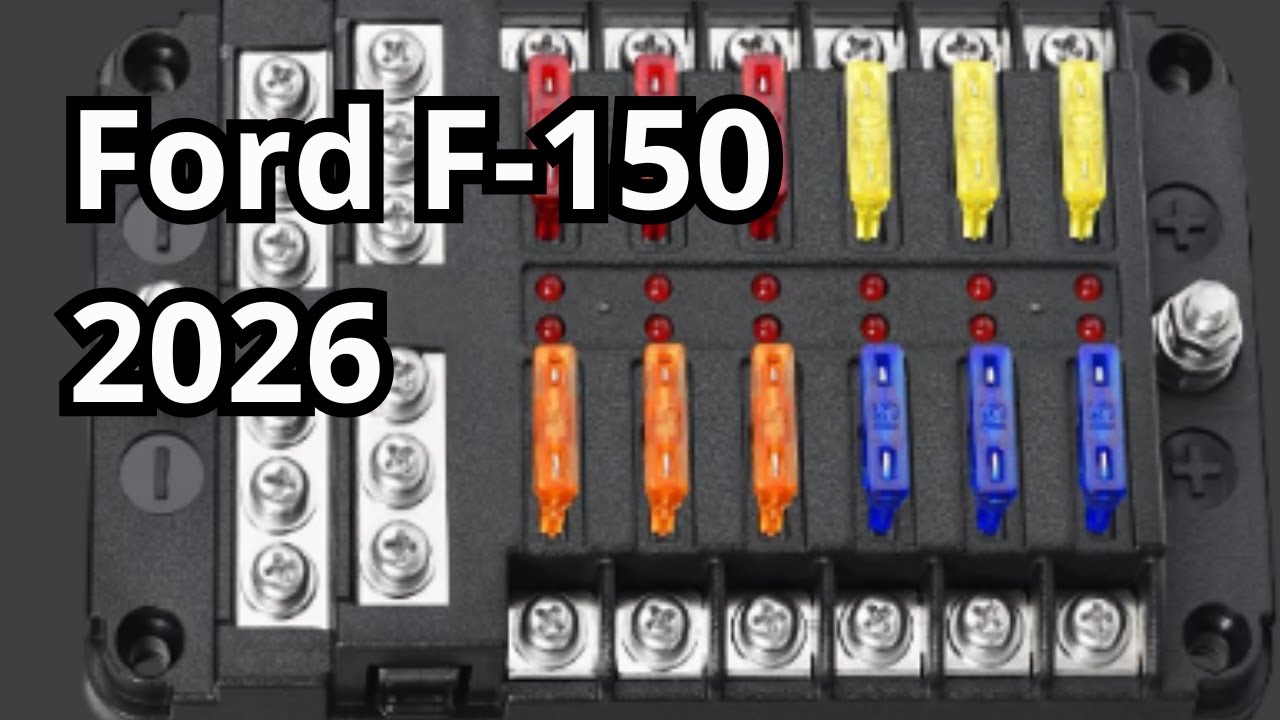 Fuses and Relays: Ford F-150 2026. Location, Amp Rating, Description. @FuseFans.