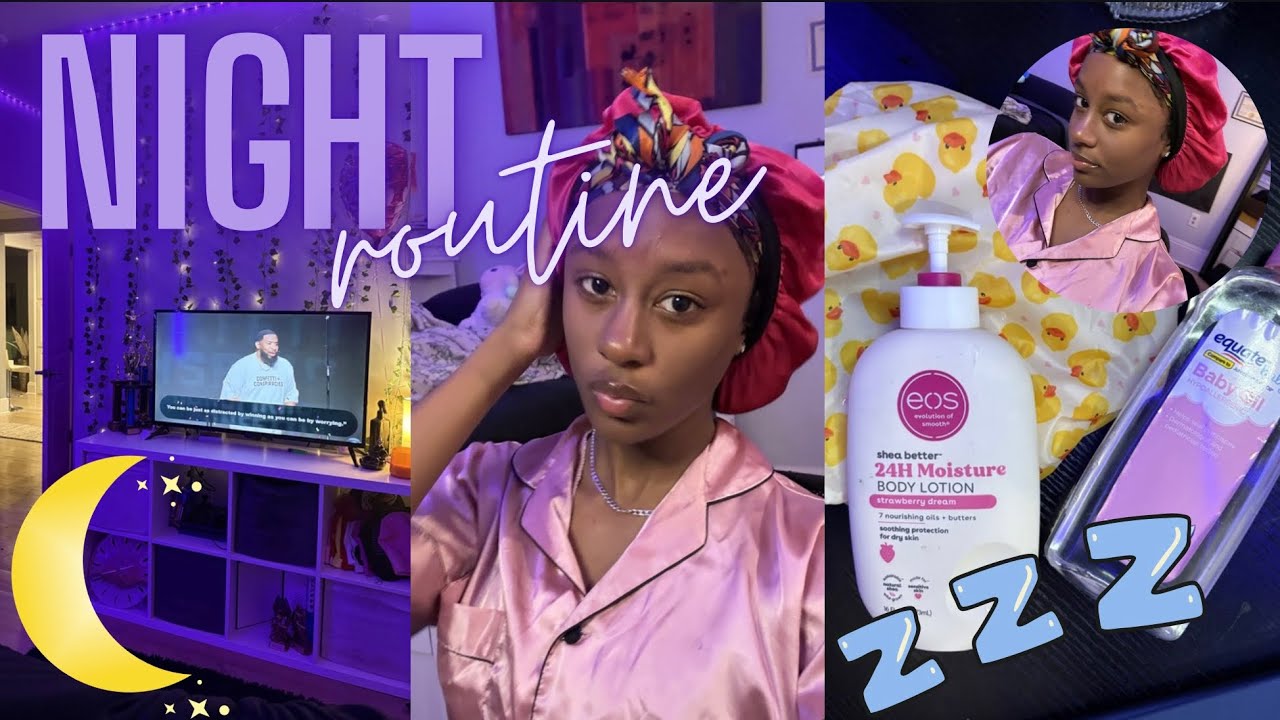 ROUTINES EP 01 | Night routine 💤💤| hair, dog, hygiene, clean | Amarushakur Harris