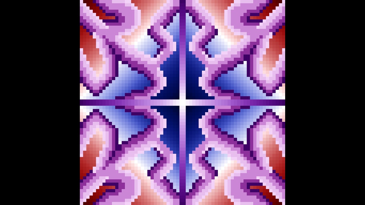 Purple Mirrored Gradient Art Timelapse