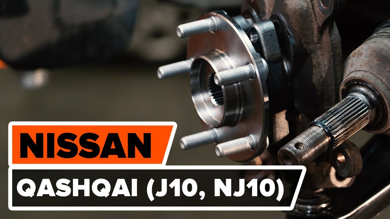 How to change front wheel bearing on NISSAN QASHQAI (J10, NJ10) [TUTORIAL AUTODOC]