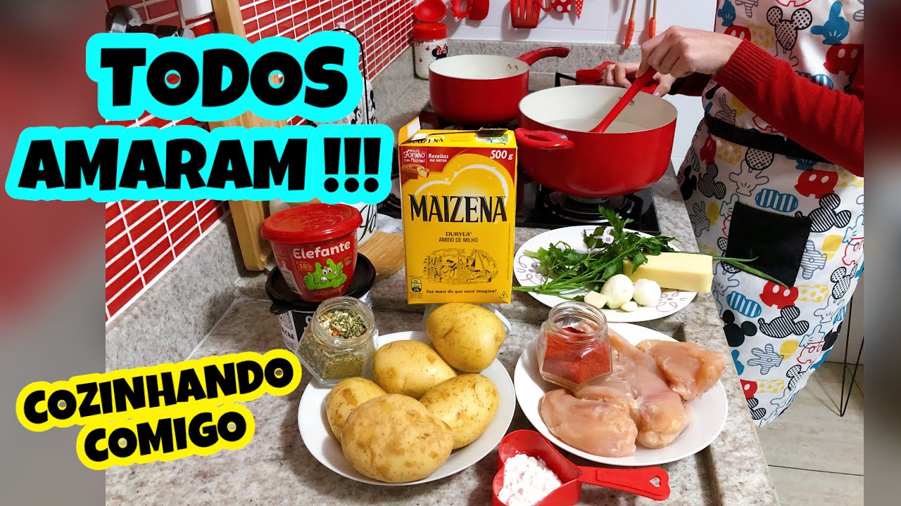 🔥OPÇÃO RÁPIDA FÁCIL DELICIOSA PARA ALMOÇO OU JANTAR | ESCONDIDINHO NA FRIGIDEIRA