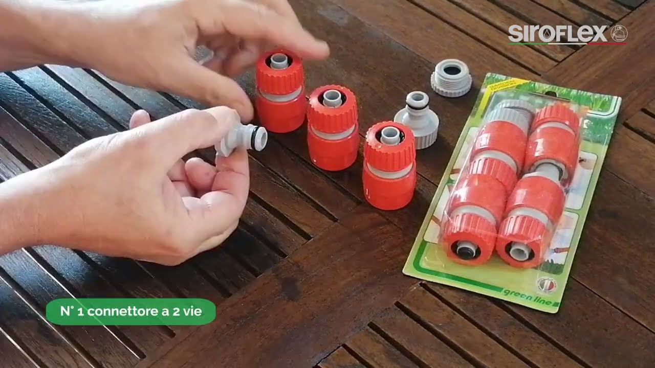 Set Giardino: Presa rubinetto - Raccordi Rapidi - Niplex giunzione 4451/AS - Siroflex