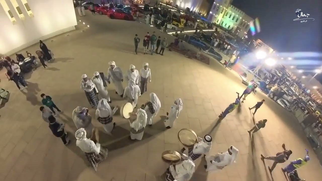 تصوير جوي الى فرقة العوامية الشعبية في عرض الرامس السيارات في  المسوره العوامية 2024