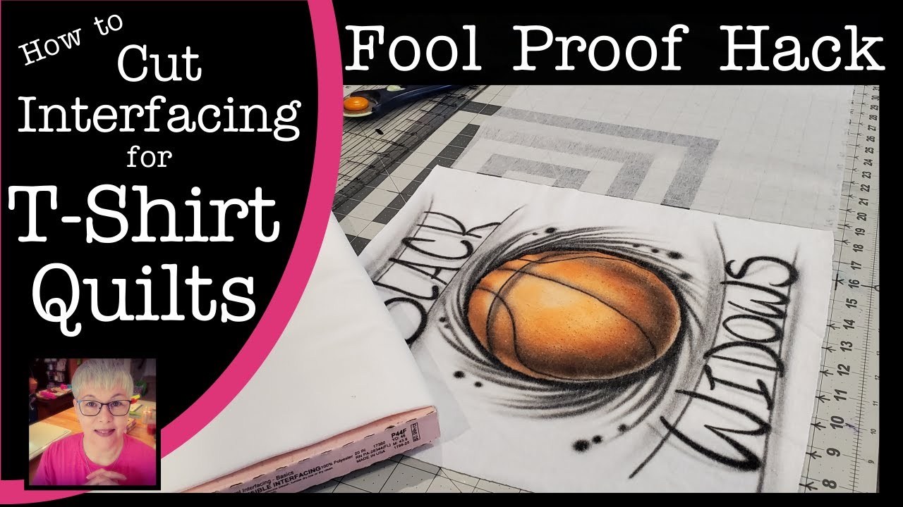 How to Cut Interfacing for T-Shirt Quilts - Save Time, Improve Accuracy & WASTE LESS - Fool Proof