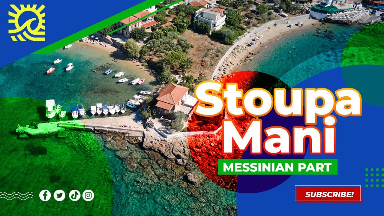Stoupa seaside village in the Messinian part of Mani #drone #aerialfootage #djimavicair2