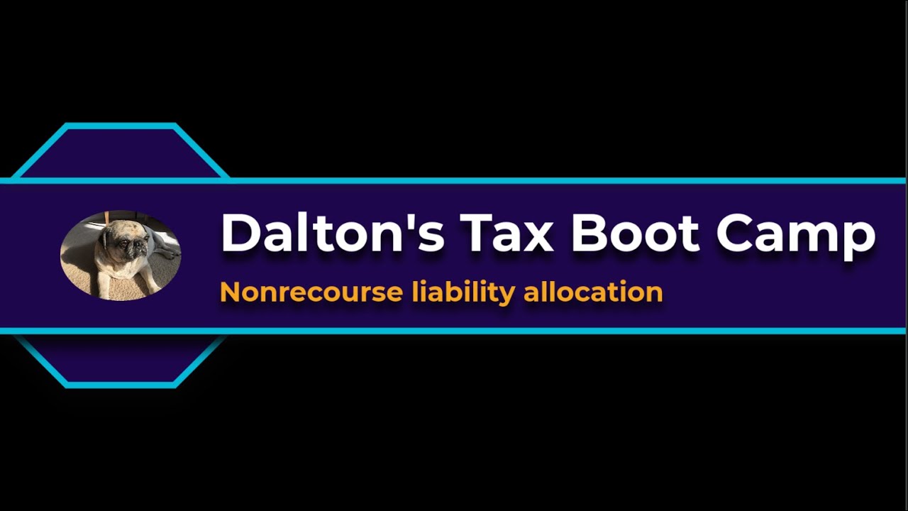 Allocating Nonrecourse liabilities