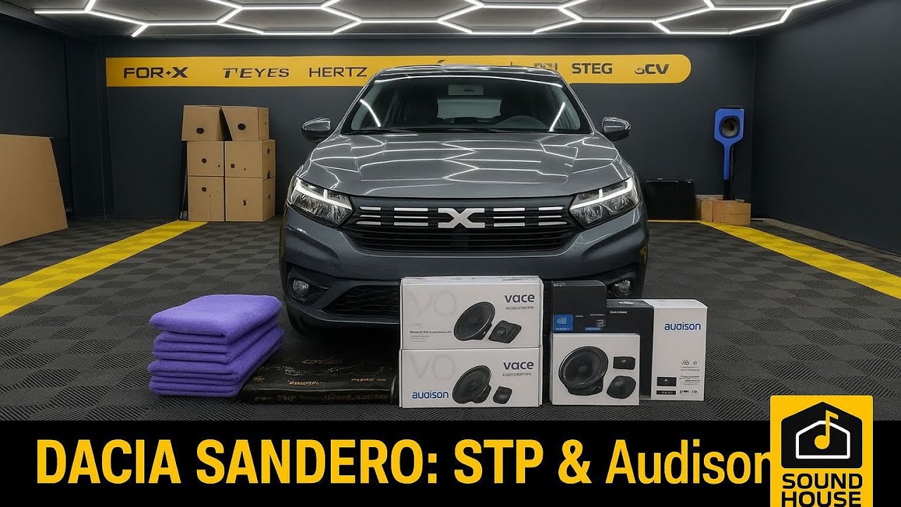 Dacia Sandero : Insonorizare auto STP & audio de top AUDISON VOCE🔥
