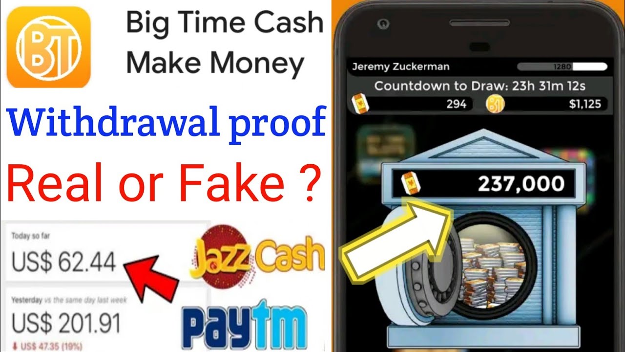 Big Time App withdrawal proof - Big Time App Cash out - Big Time App - Big Time App Real or Fake
