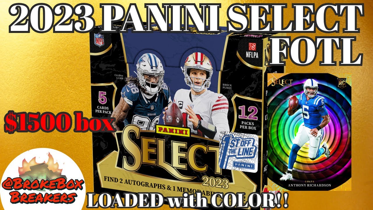 $1500 Box & Hit After Hit💥✨ 2023 Panini Select Football 🏈 Hobby Box FOTL - review