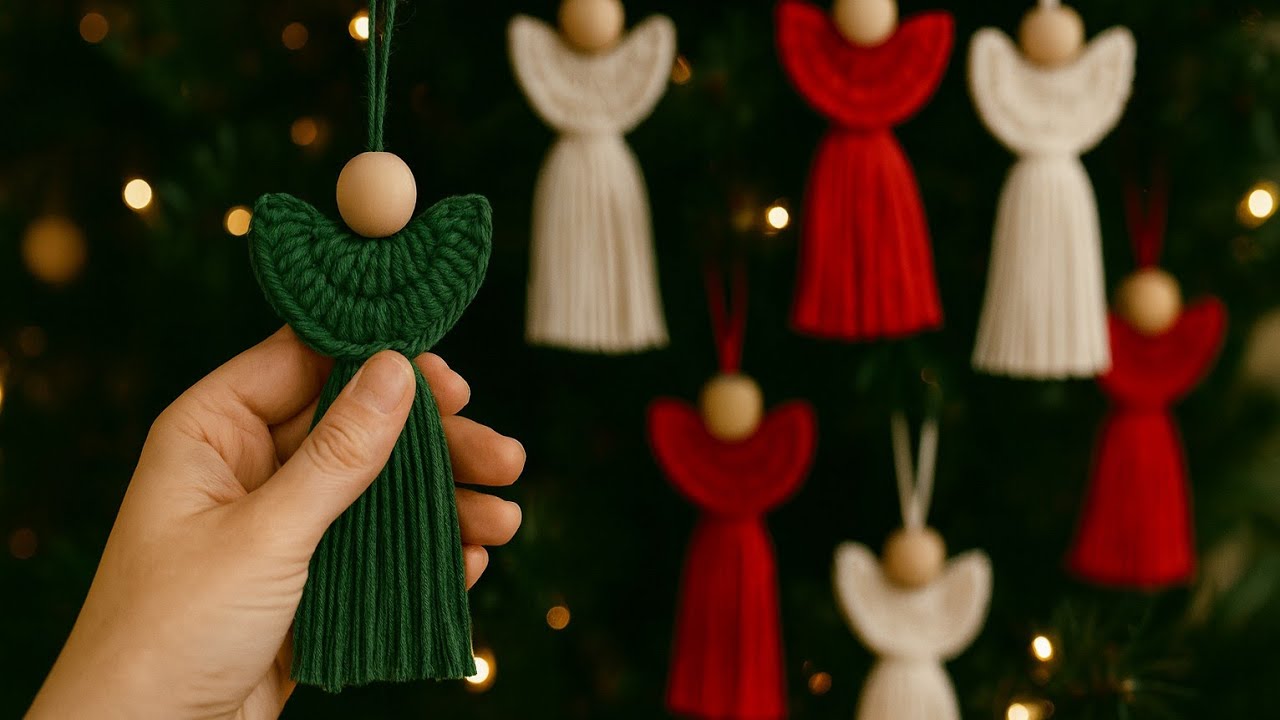 WOW🎄💫 Crochet CHRISTMAS Fairy Angel Ornament 😍 Crochet Easy Xmas Tree Ornament 😍