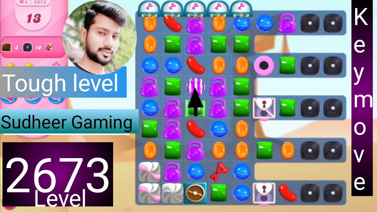 Candy crush saga level 2673 । Tough level । No boosters । Candy crush 2673 । Sudheer Gaming Tips