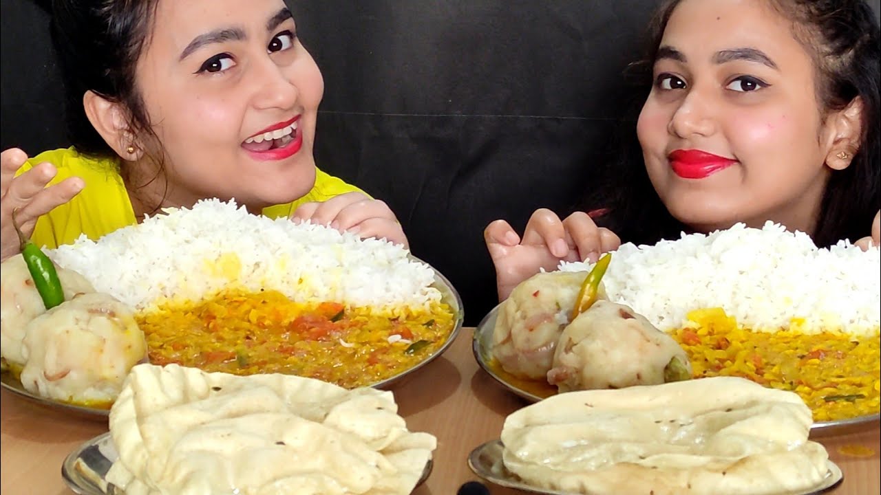 Bhorta,Dal, Chawal🤤😋 eating challenge ft. @Pratima the foodoholic II punishment 😭😈