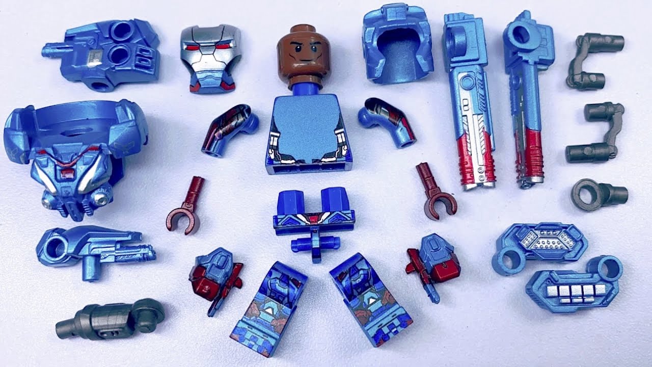 LEGO Iron Man | War Machine | Iron Patriot | Avengers: Endgame Unofficial Lego Minifigures