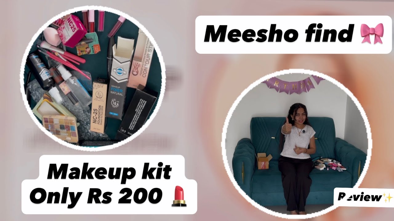💕 Meesho Makeup Kit Review || Only ₹200 😍 💄|| Create Makeup look 💕