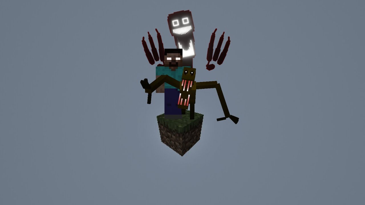 JE DOIS SURVIVRE SUR CE BLOC D'HORREUR AVEC LES PIRES ENTITÉS DE MINECRAFT...