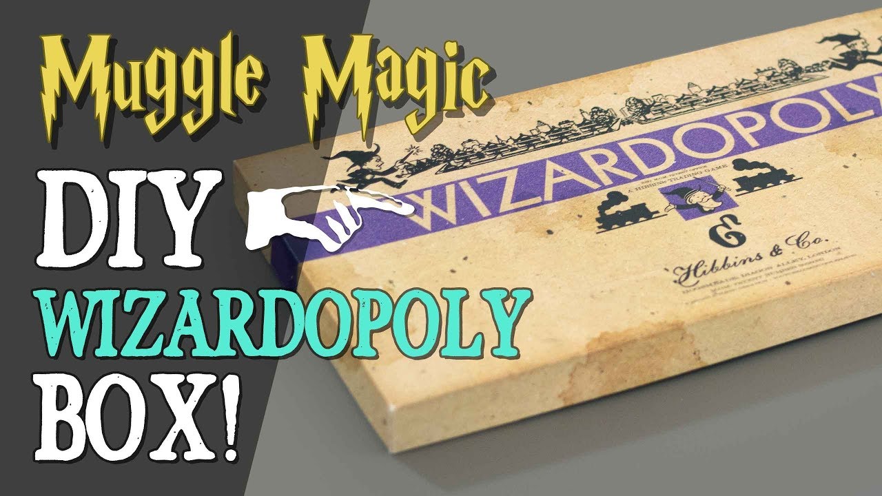 DIY Wizardopoly Box!  + Tips on Making Harry Potter Monopoly