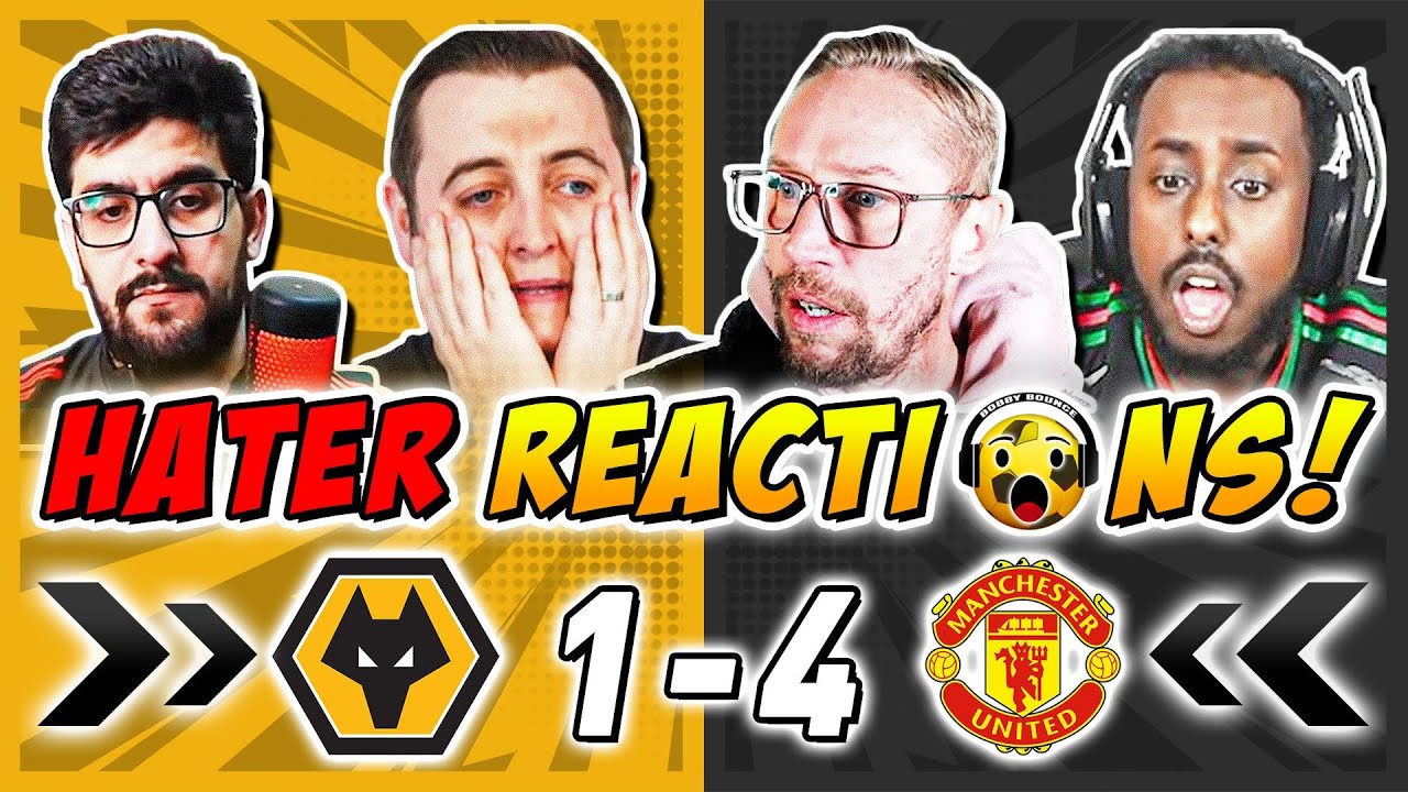 Man United's Rivals & Haters TIMEWASTED 😴 Reactions to Wolves 1-4 Man United | Premier League Fan