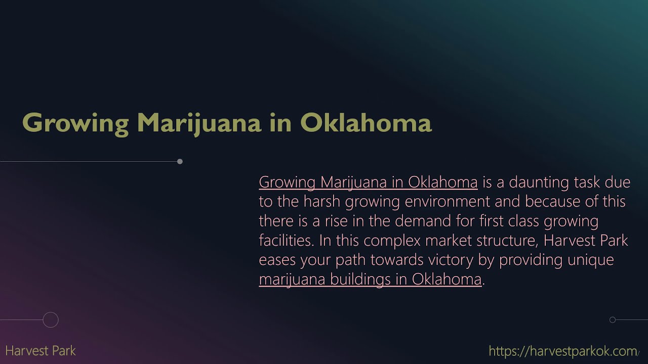 Growing Marijuana in Oklahoma