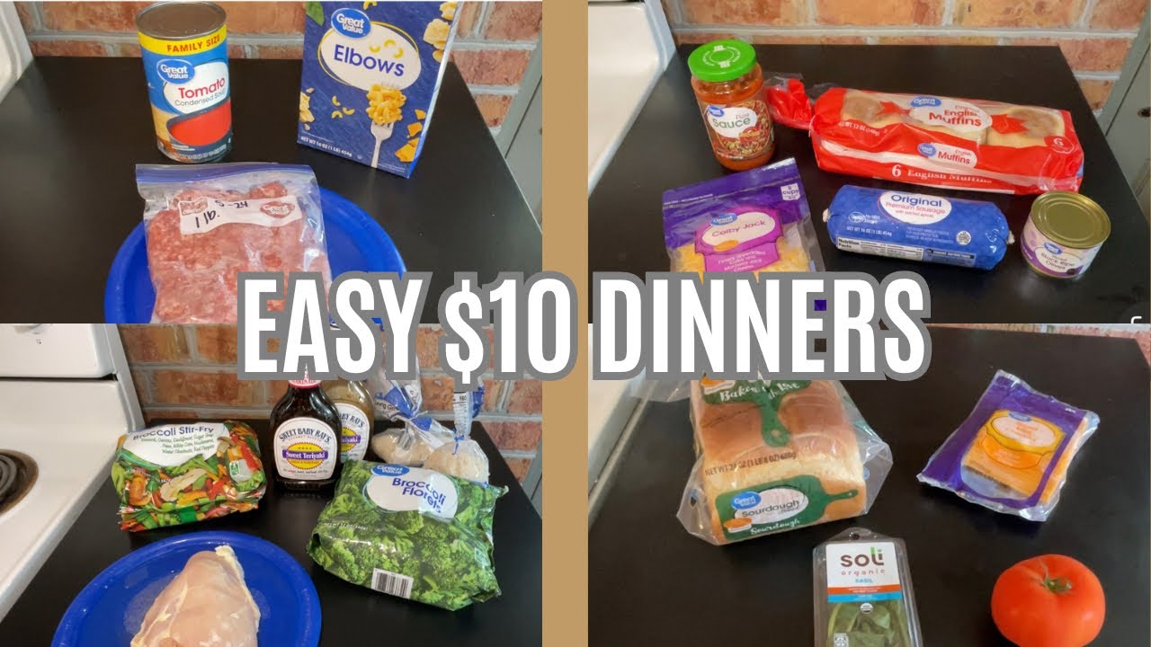 EASY and CHEAP Dinners || EASY BUDGET MEALS || $10 Dinners
