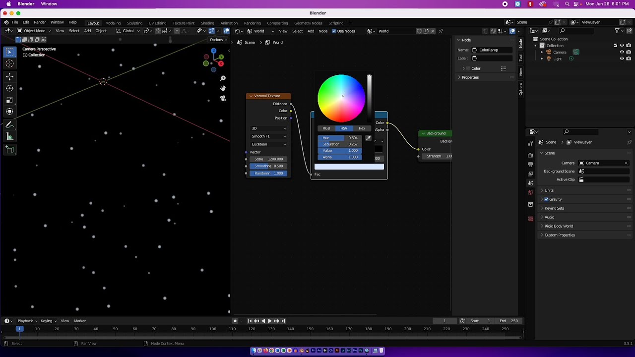 Create a Star field in Blender