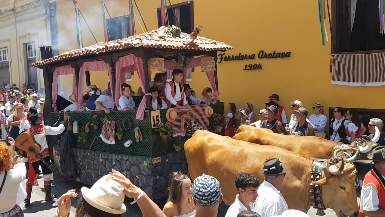 Tenerife Traditions - La Orotava Romeria Fiesta 2023 - Grand Harvest Festival.