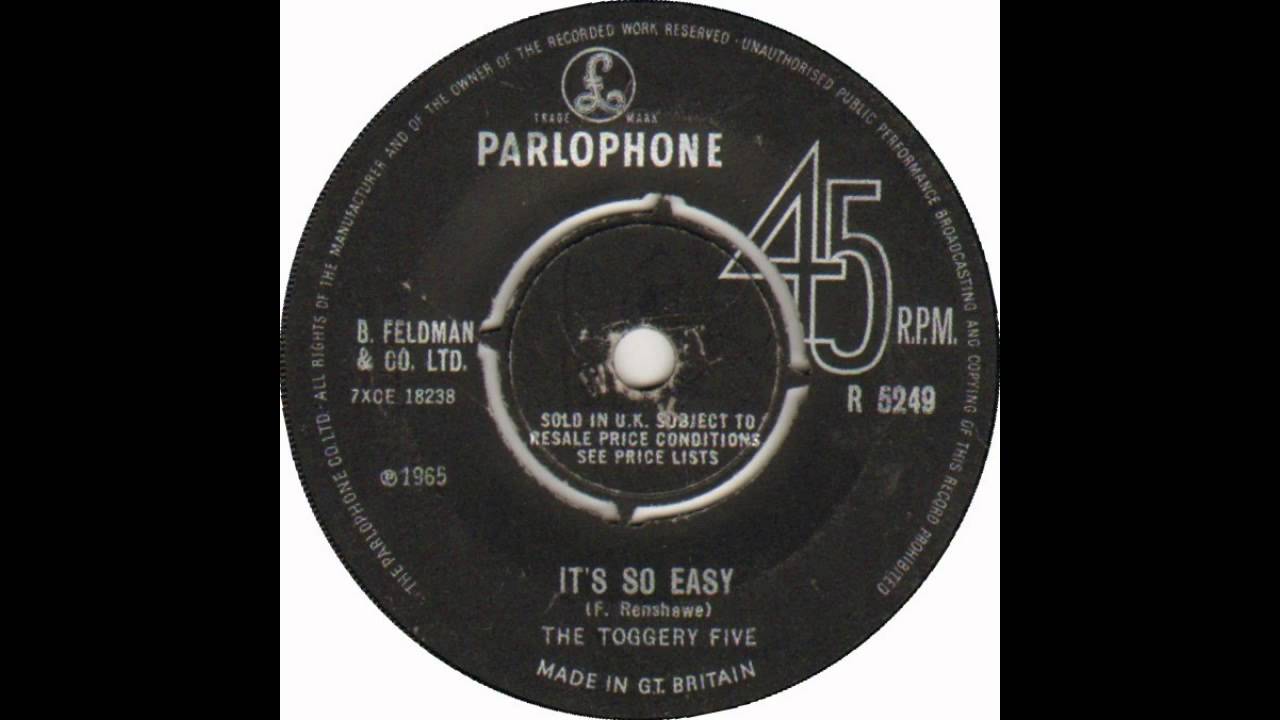 The Toggery Five - It's So Easy