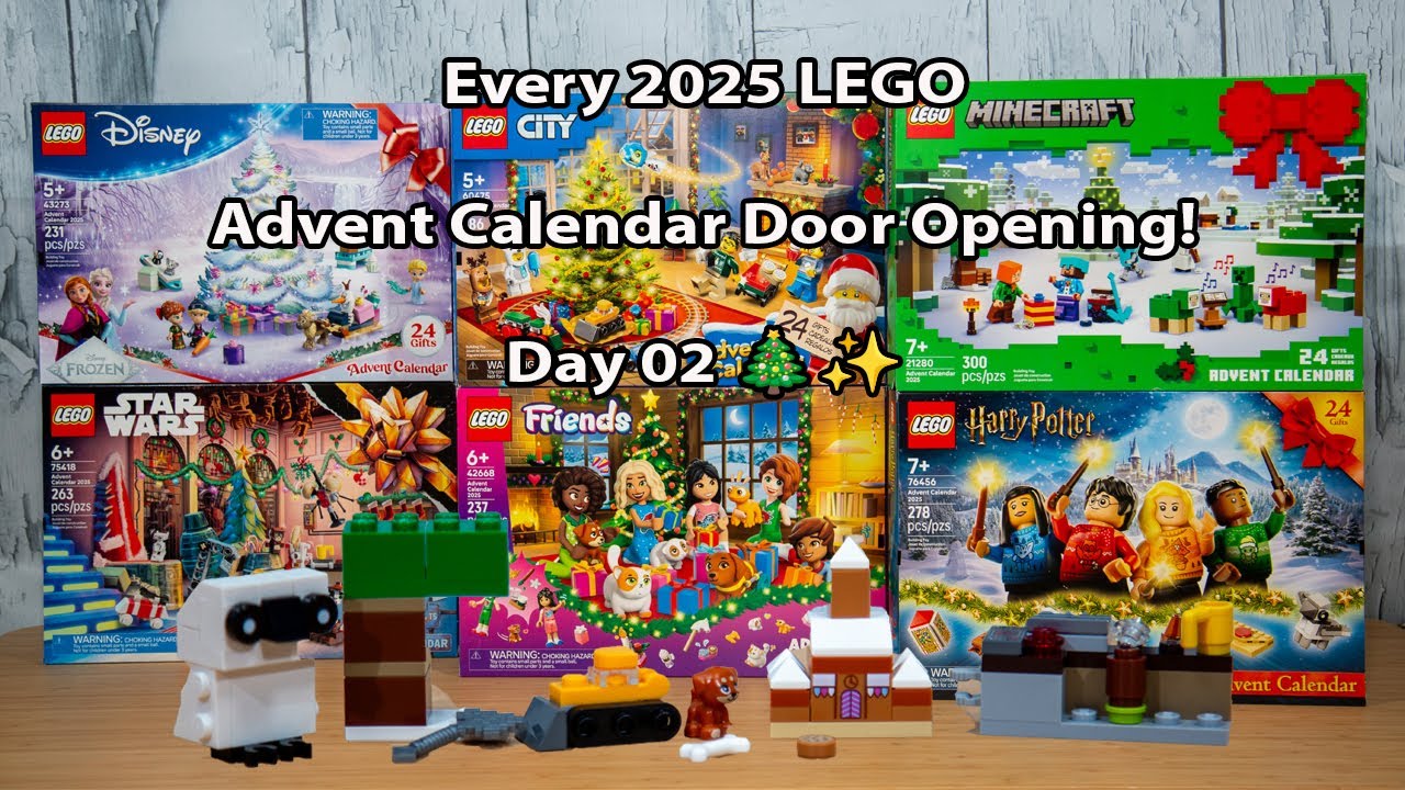 Every 2025 LEGO Advent Calendar Door Opening - Day 02!