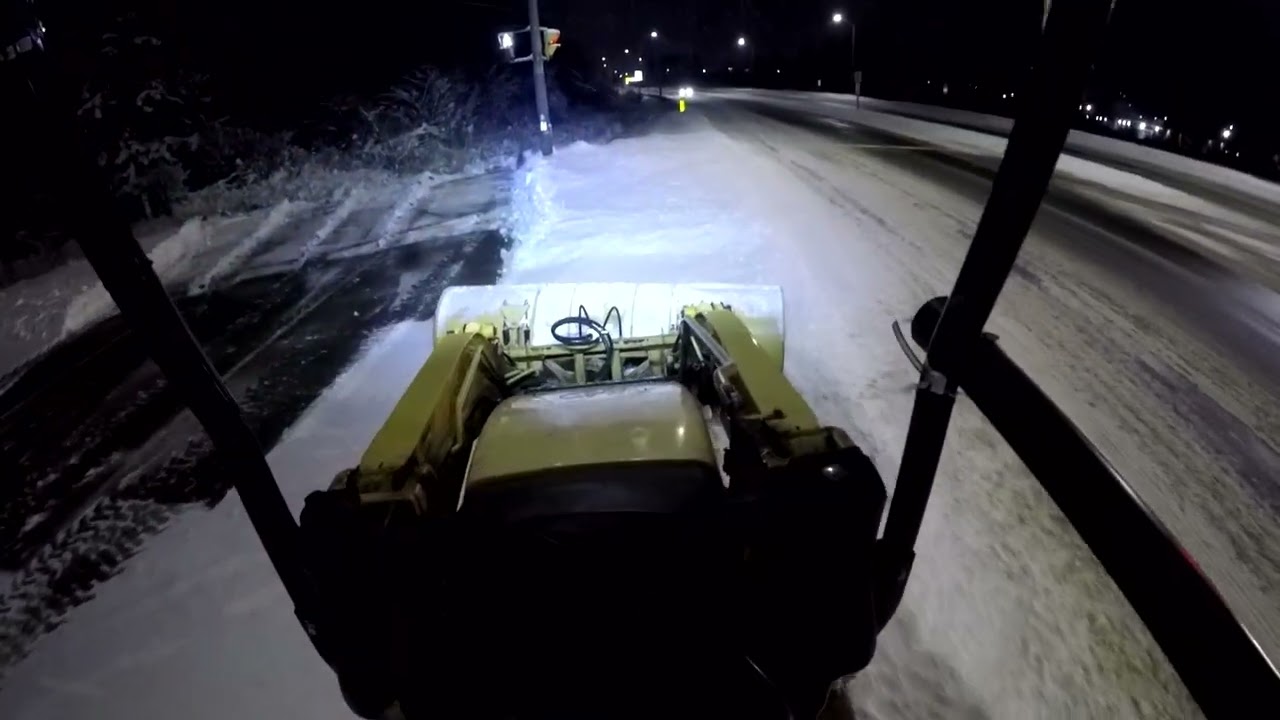 So much snow even the town plow truck gave up on us.  Let's Plow it ourselves 6AM