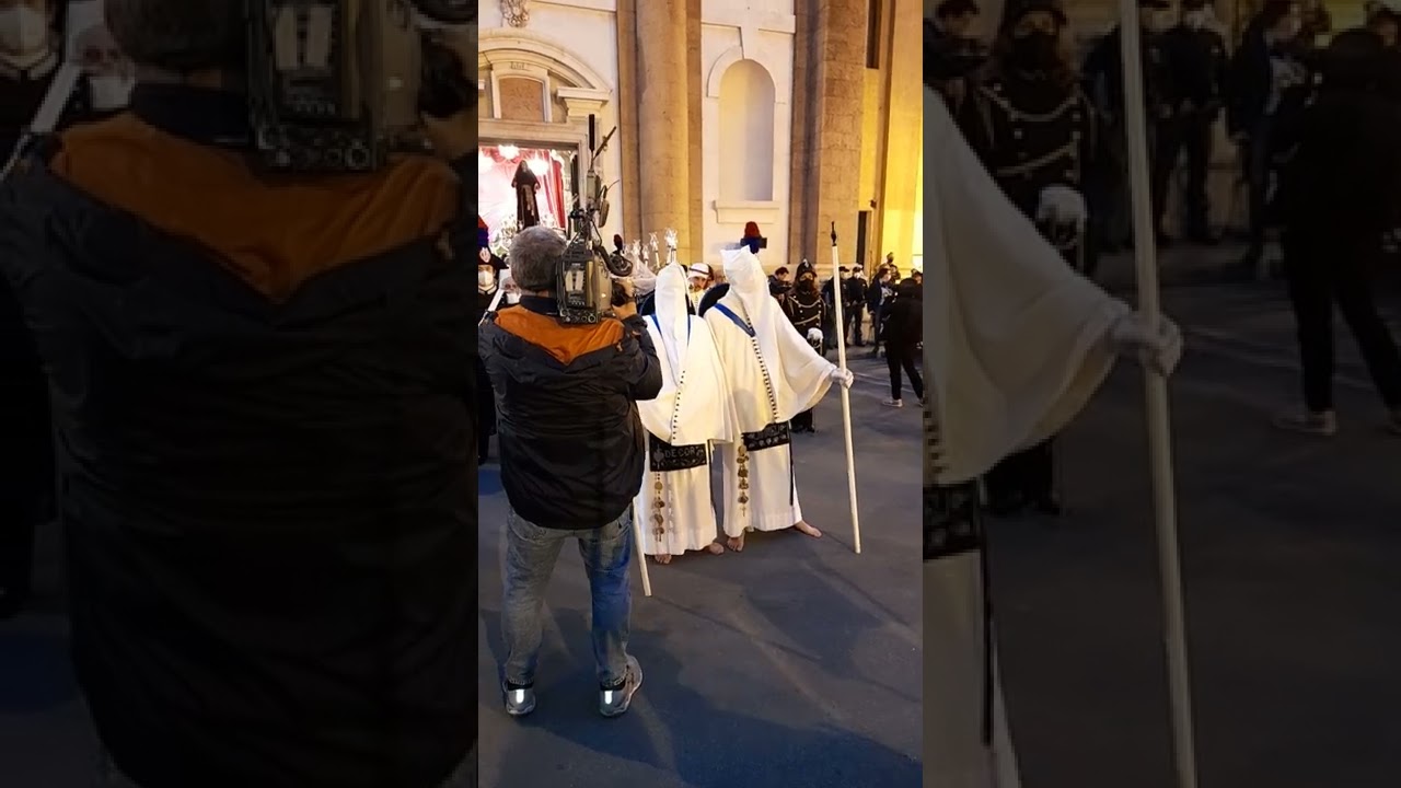 Settimana santa taranto 2022 processione dei misteri prima posta d'avanti Gesù morto