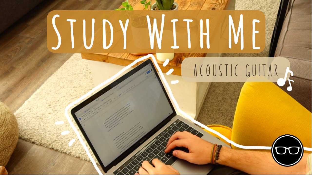 🪴1.5-HOUR STUDY WITH ME in our library / relaxing acoustic guitar playlist / pomodoro 25/5 🪴