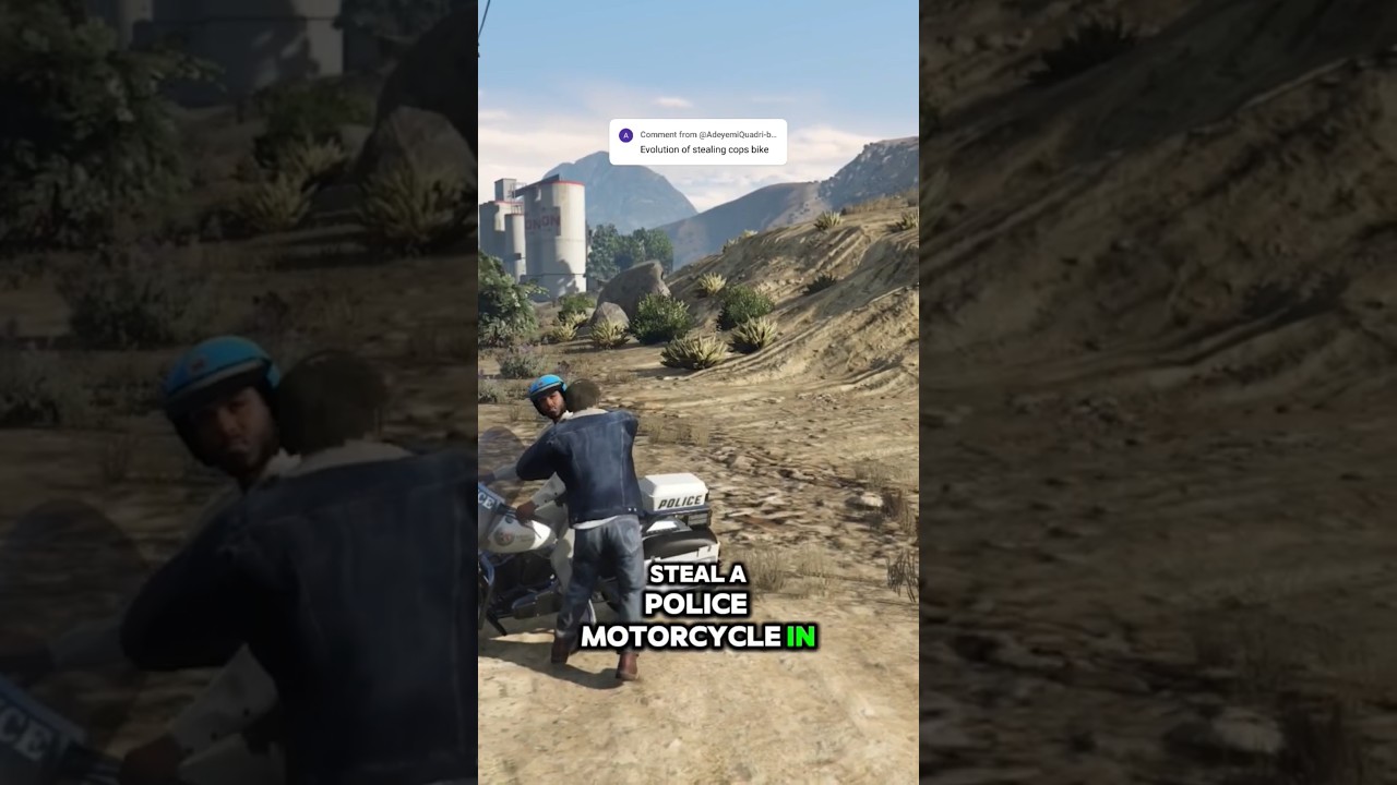 If You Steal A Police Motorcycle In Gta Games